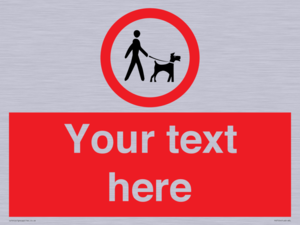 Custom Road regulatory dogs on leads